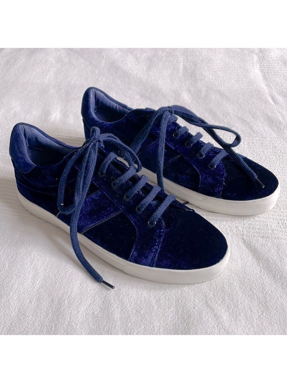 JOIE Dakota Blue Velvet Sneakers EU 39.5/US 9.5